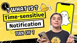 What is a time-sensitive notification on Snapchat, and how can you turn them off ?