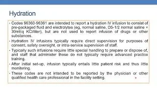 2023 CPT coding guidelines for hydration - Medicine
