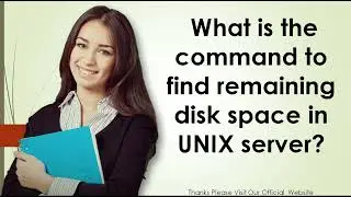 What is the command to find remaining disk space in UNIX server