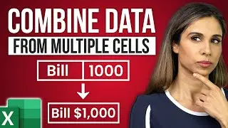 Easily Combine Text & Numbers into ONE Cell in Excel | NO CONCATENATE