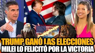 TRUMP GANÓ LAS ELECCIONES EN ESTADOS UNIDOS Y MILEI LO FELICITÓ POR LA VICTORIA