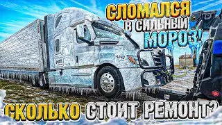 Жуткий холод в США!!! Дорогой груз на Бруклин!! Поломка в дороге! Грузовой эвакуатор, Сколько стоит?