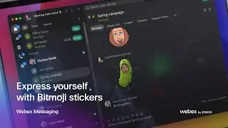 Share Bitmoji stickers in Webex Messaging