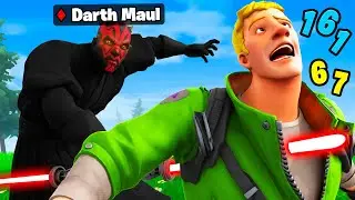 I Pretended To Be BOSS Darth Maul in Fortnite.. (Star Wars)