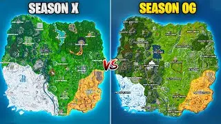 Fortnite Chapter 1 Season X vs Chapter 4 Season OG (2019 vs 2023)