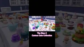 My collection of custom cakes in The Sims 4 🎂 #shorts