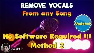How to Remove Vocals from a Song with a Website | Make Karaoke with no software Tutorials | Part 2