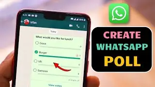 How to Create Poll In Whatsapp (NEW FEATURE) | Whatsapp Poll