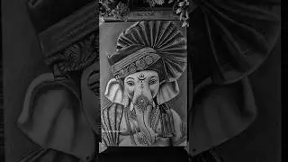 Lord Ganesha Realistic 😍 Drawing ✍️ #shorts #ganeshchaturthi #ganapati #ganesh #dtawing