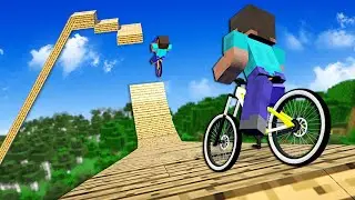 Minecraft But With MOUNTAIN BIKES! (Descenders)