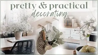 PRETTY & PRACTICAL KITCHEN DECOR // spring decorate with me // kitchen & dining room decor