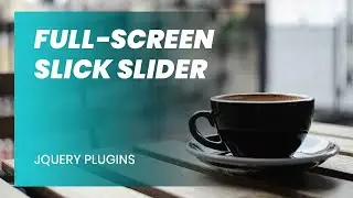 Full-Screen Slick Slider with Navigation Bar | Homepage Design