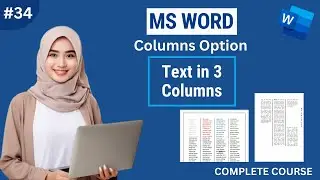 How to Insert Columns in MS Word | Multiple columns in One Page