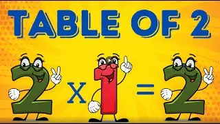 TABLE of 2 | Learn Multiplication Table of 2 | Times Tables | Multiply by 2 | Table of 2 for kids