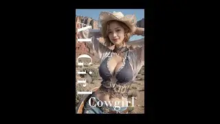 AI ART LOOKBOOK 4K VIDEO Do you like Cowgirl ?