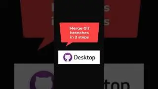 Merge Git branches in 2 steps #shorts #github