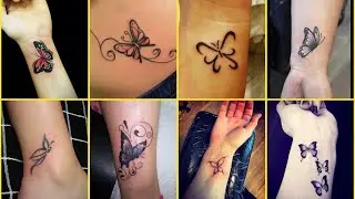 Cute Lovely Butterfly Tattoos For Girls 2025 | Simple Butterfly Tattoo Design Ideas | Girls Tattoos!