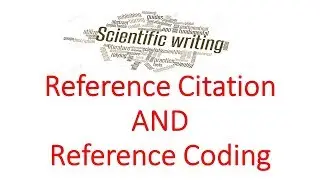 Difference Between Reference Citation and Reference Coding (Scientific writing) Urdu|Hindi