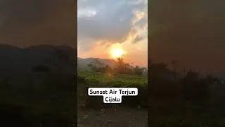 Sunset menuju tempat wisata alam yang sangat populer di Subang Jawa Barat