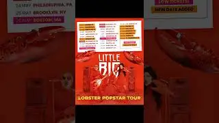 The LOBSTER POPSTAR TOUR is here 🦞⭐️ Get your tickets: littlebig.band/tour