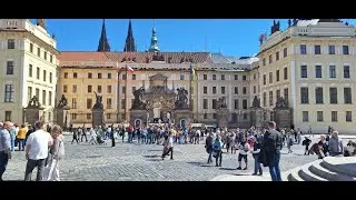 Prague Castle_ the Giants' Gate. Hradčanské Square