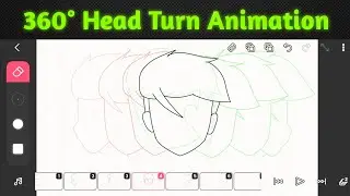 Head Turn Animation || 360° Head Rotation Animation || Op Animation