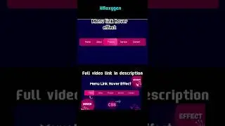 Animation navbar hover effect #coding #webdesign #css #html