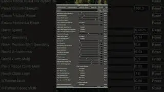 My SPT Realism Mod settings