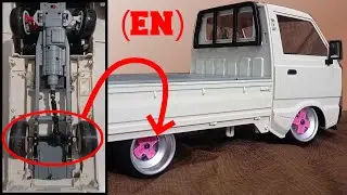 I cut the WPL D12 Rear Axle just to install these wheels