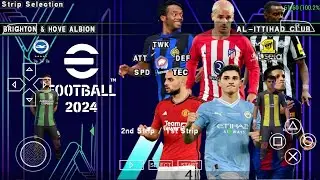 eFootball PES 2024 PPSSPP Real Faces Camera PS5 New Update Transfers & Kits 2023/24 Best Graphics HD