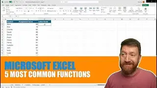 Microsoft Excel - 5 Most Common Excel Functions