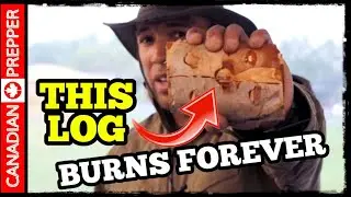 Mini Swedish Fire Torch: Tiny Log Burns Forever 
