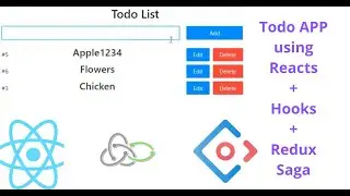 Build TODO App with React + Hooks + Redux Saga