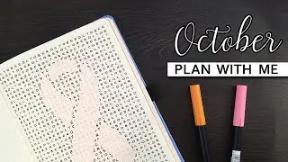 October bullet journal setup 💜 Breast cancer awareness theme