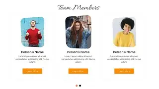 Responsive Team Slider using Bootstrap 4 & Owl Carousel 2