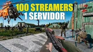 O que Acontece Quando Colocam 100 STREAMERS em UM SERVIDOR de DAYZ (StreamerZ)