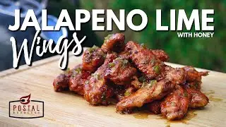 Honey Jalapeno Lime Chicken Wings - The Best Smoked Wings Recipe