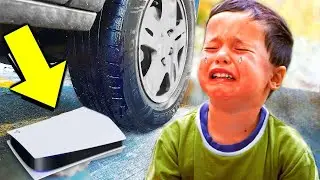 ШКОЛЬНИК В ШОКЕ! Отец раздавил PS5 из за Fortnite