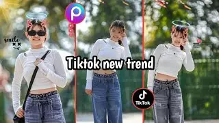 New trend on TikTok - Capcut viral video editing || Picsart photo sticker