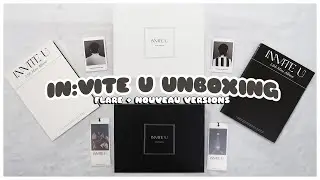 ✨ unboxing pentagon invite u albums + photobook flip throughs | flare + nouveau versions