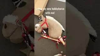unbox my new hobby horse with me!! 🥳 #hobbyhorsing #shorts #fyp #horse #hobbyhorsecomunity