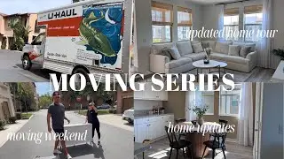 VLOG: moving day into our new house, home updates, updated home tour (moving series)