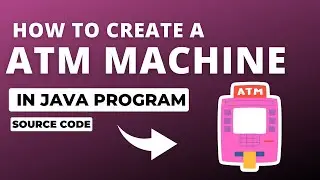 Atm Machine Project using Java program | Java atm project with source code #java #javaproject