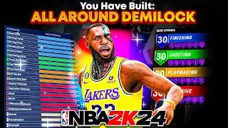 GAME-BREAKING BEST BUILD IS A DEMIGOD in NBA 2K24! *AMAZING* TERRIFYING BUILD! Best build 2K24