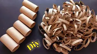 amazing and stylish ! look what I did with toilet paper rolls - recycling idea ♻️