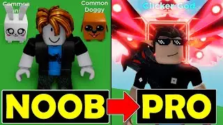 NOOB to PRO in Clicker Simulator in 20 Minutes?! Clicker Simulator Noob to Pro No Robux (Roblox)