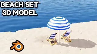 beach set modeling in blender