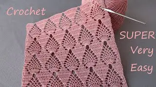 SUPER EASY Beautiful Pattern Crochet  СУПЕР легкий УЗОР 