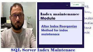 Alter Index Reorganize(Index maintenance method)