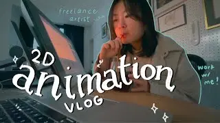 (vlog) life as an animator: cat cafe, matcha frozen yogurt and lots of drawing